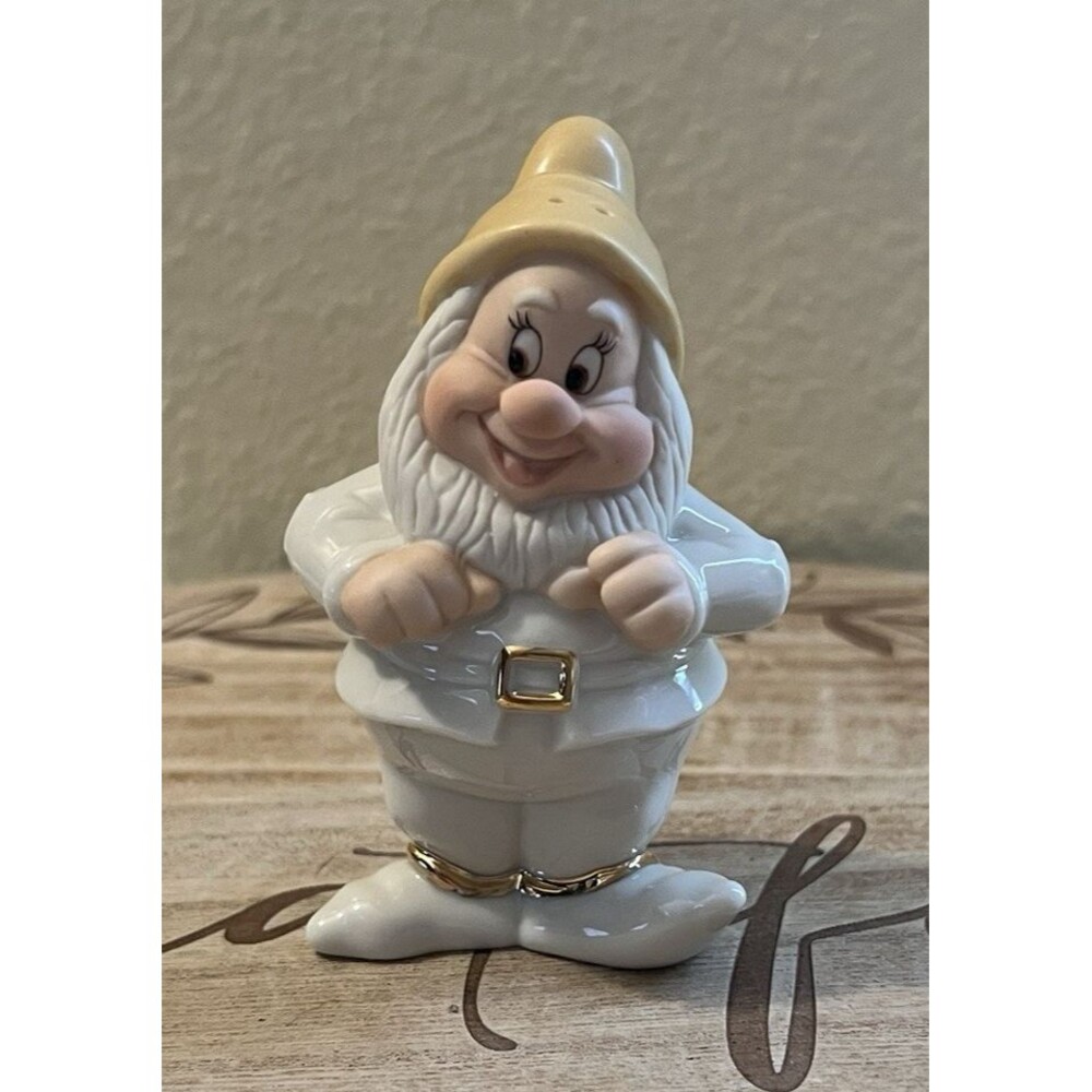 Lenox Disney Snow White Dwarf Happy Salt/Pepper Shaker 3.75"